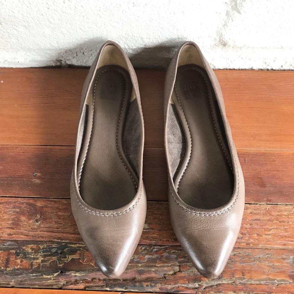 Frye Regina Tassel Ballerina Ballet Flats Rustic